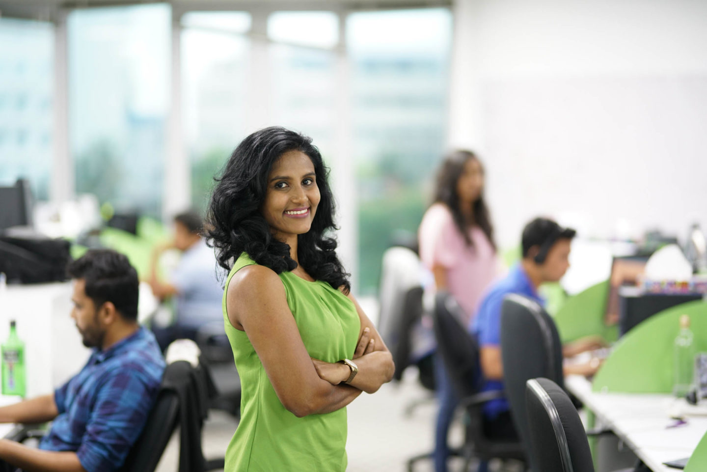 Cambio Employee smiling.